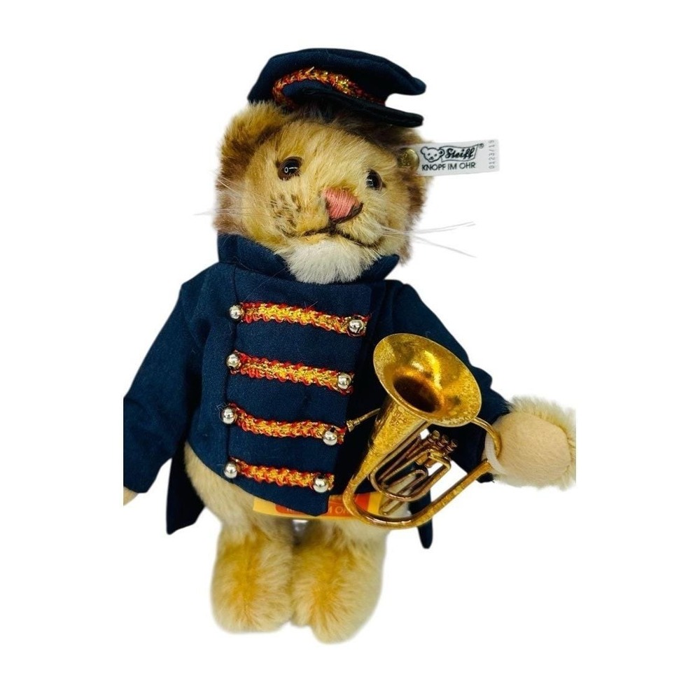 1988 Steiff Golden Age of the Circus Circus Band Lion Bandsman 0123/19 #4151
